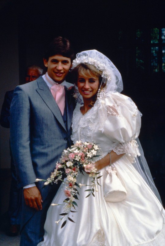 Gary Lineker, with wife Michelle Cockayne in 1986.