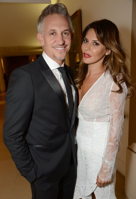 Gary Lineker and Danielle Bux in 2015.