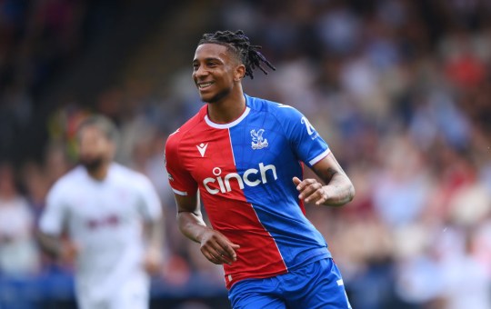 Michael Olise playing for Crystal Palace in the Premier League