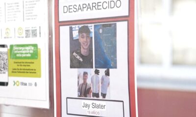 A missing persons poster for Jay Slater in Tenerife