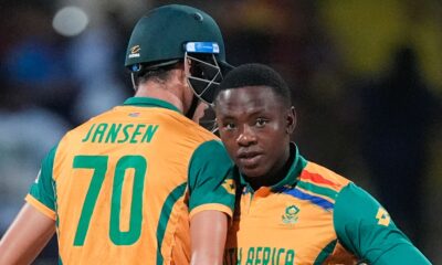 South Africa's Marco Jansen and Kagiso Rabada (Associated Press)