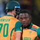 South Africa's Marco Jansen and Kagiso Rabada (Associated Press)