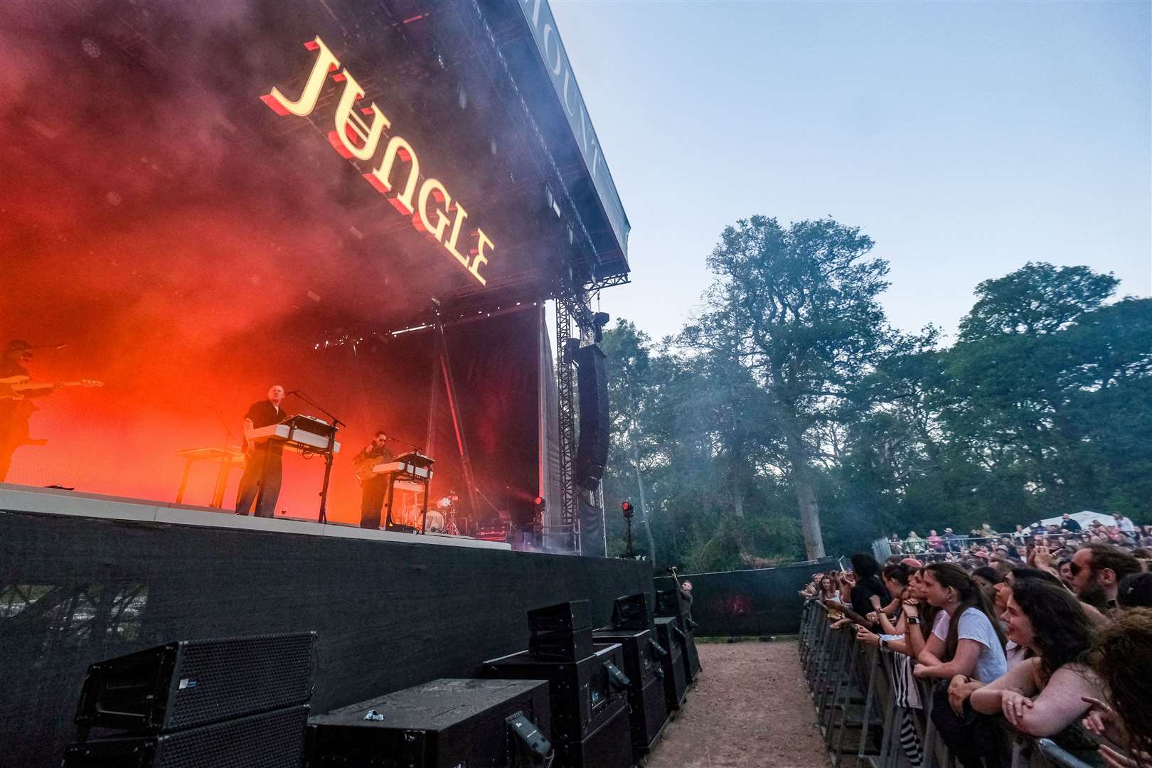 Jungle performing at On The Mount at Wasing Estate on Thursday, June 27