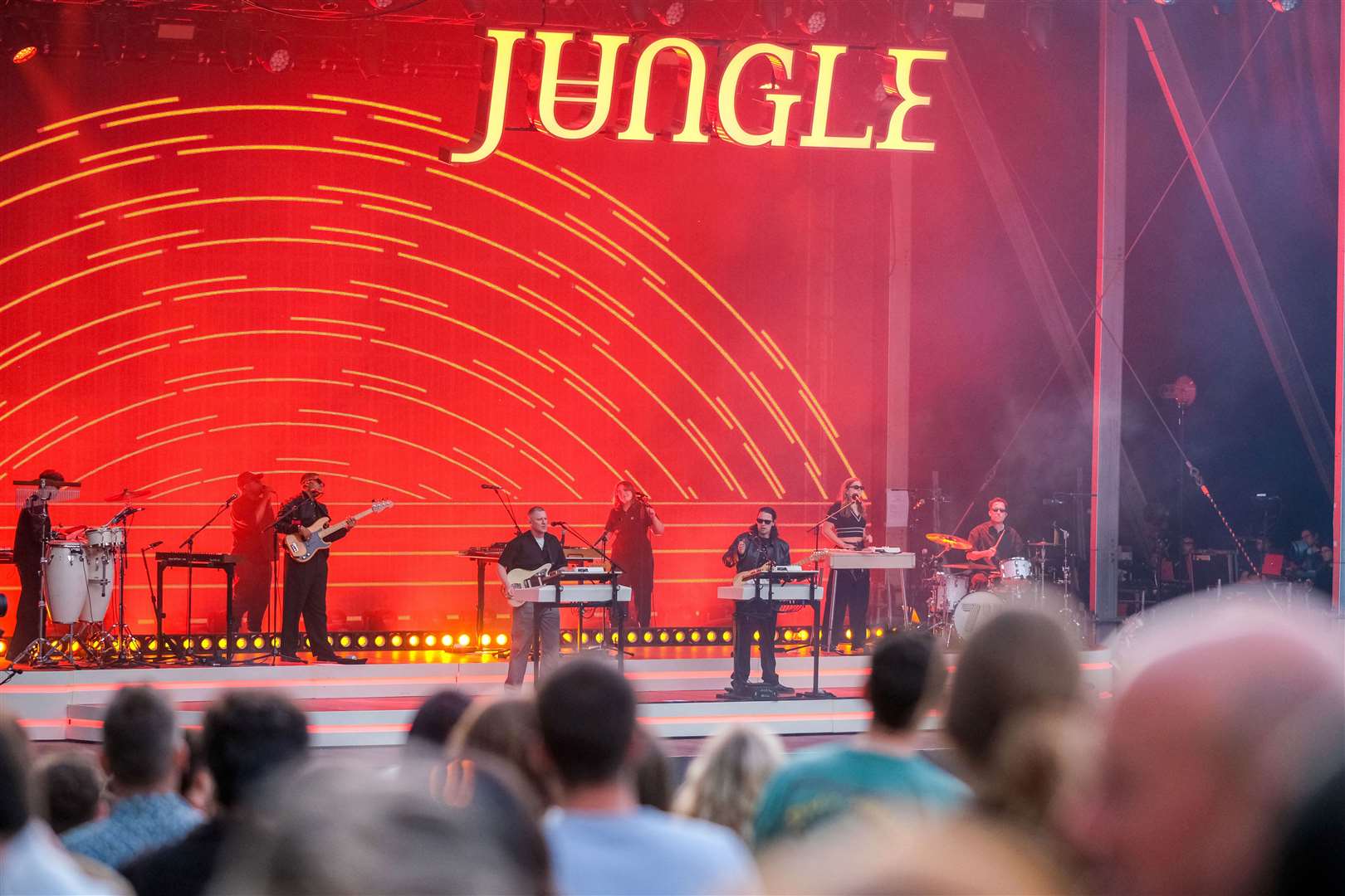 Jungle performing at On The Mount at Wasing Estate on Thursday, June 27