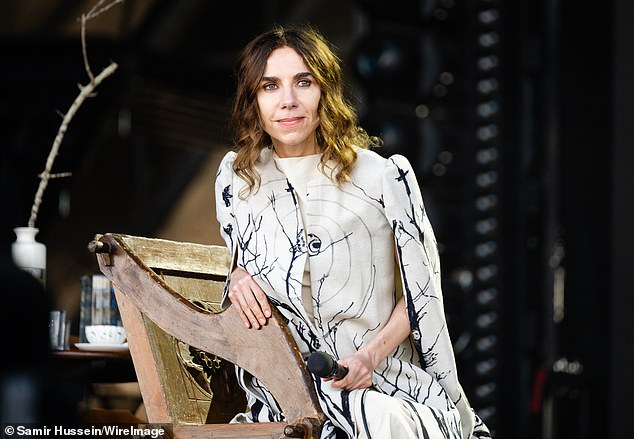 PJ Harvey takes to the Pyramid Stage at Glastonbury on Friday