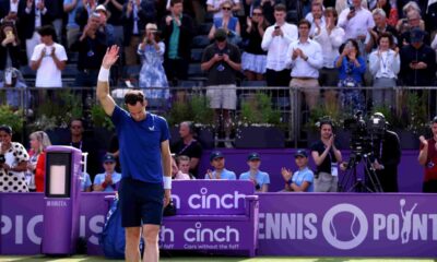 Andy Murray forced to retire in second match at cinch Championships