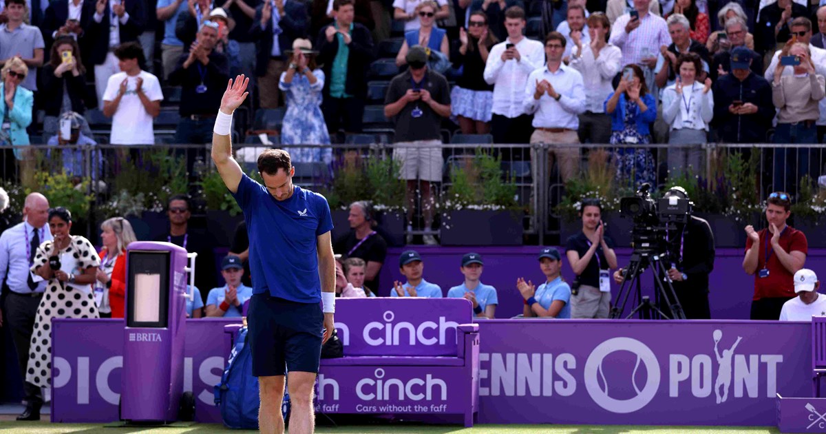 Andy Murray forced to retire in second match at cinch Championships