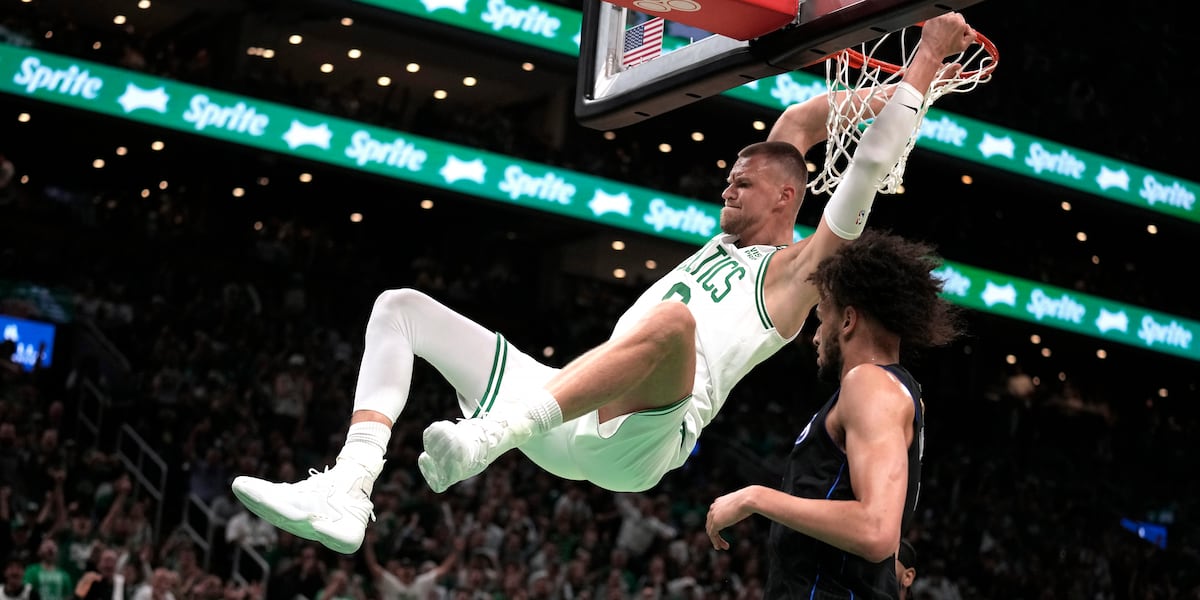 Brown has 22, Porzingis returns with 20 as Celtics open NBA Finals with 107-89 win over Mavericks