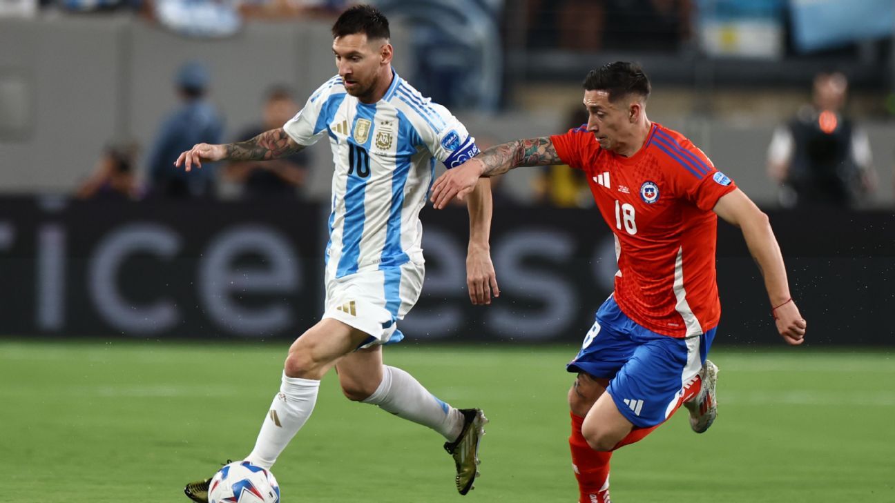 Chile perdió con Argentina y deberá ganarle a Canadá para seguir en la Copa América