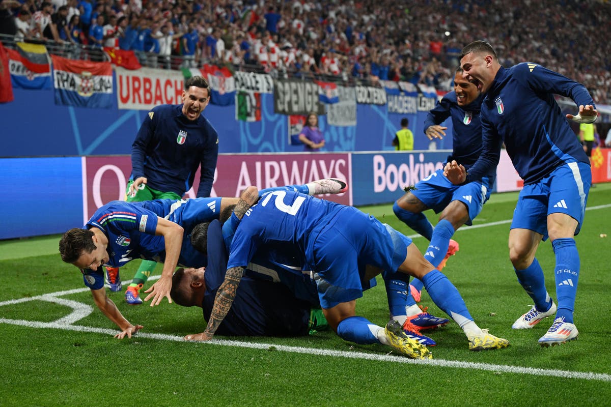 Croatia v Italy LIVE: Result and reaction as Azzurri snatch last-gasp equaliser to reach Euro 2024 knockouts plus Spain v Albania latest