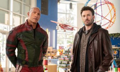 Dwayne Johnson, Chris Evans Hunt for Santa in Movie