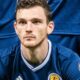 Andy Robertson playing football for Scotland