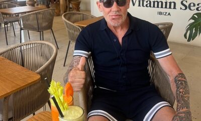 Wayne Lineker (pictured) posted this photo of himself with a cut under his lip after being punched in the face