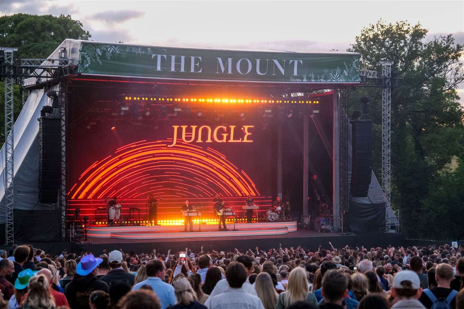 Jungle performing at On The Mount at Wasing Estate on Thursday, June 27