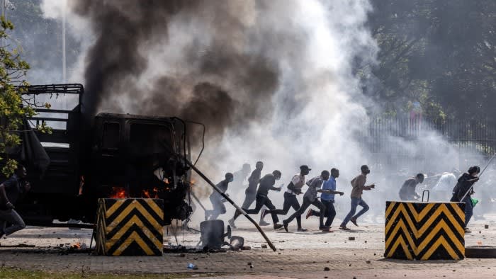 Kenya’s Ruto warns of ‘attack on democracy’ after protesters storm parliament