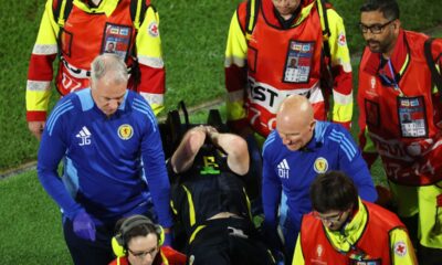 Kieran Tierney injury update after Scotland defender stretchered off Euro 2024 game