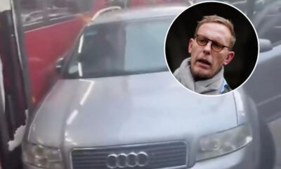 Laurence Fox livestreams angry row after bus collision