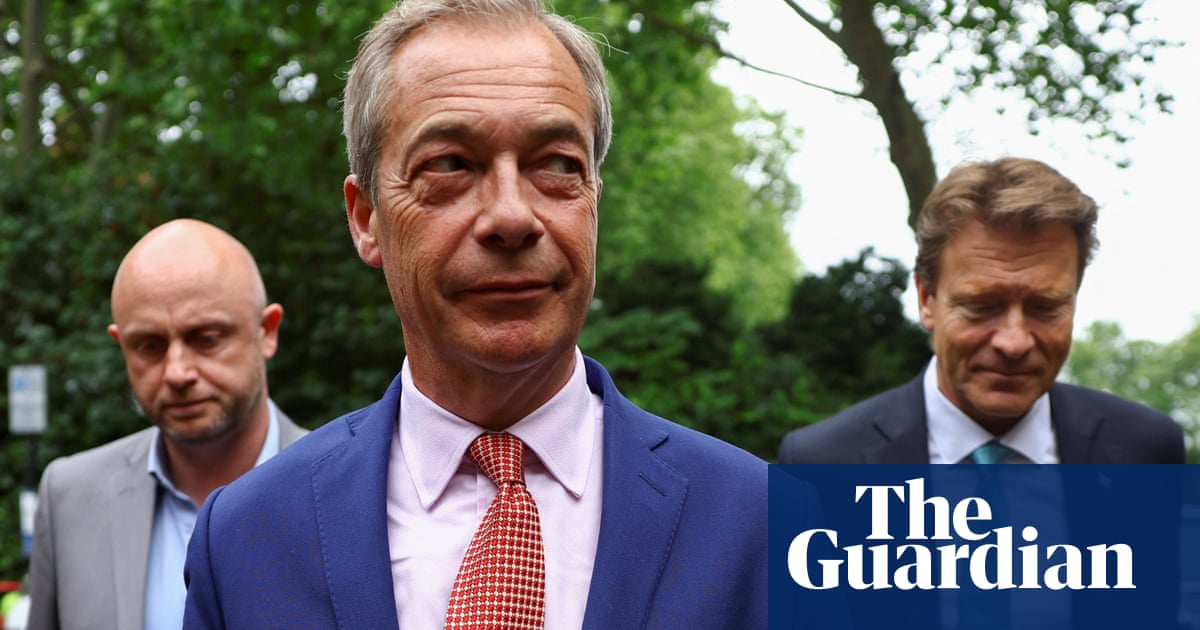 Nigel Farage says he is ‘leader of the opposition’ after Reform UK poll boost | General election 2024