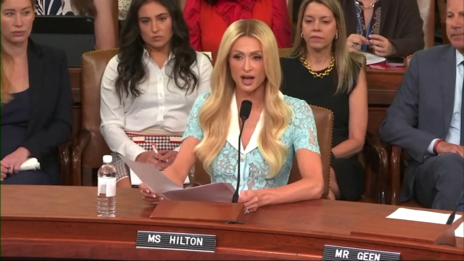 Paris Hilton calls for greater federal oversight of youth care programs duringHouse hearing on child welfare