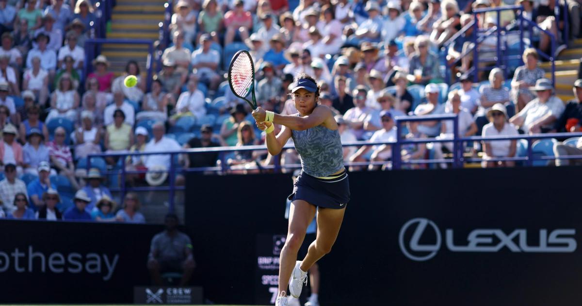 Raducanu proves grass-court might in Eastbourne