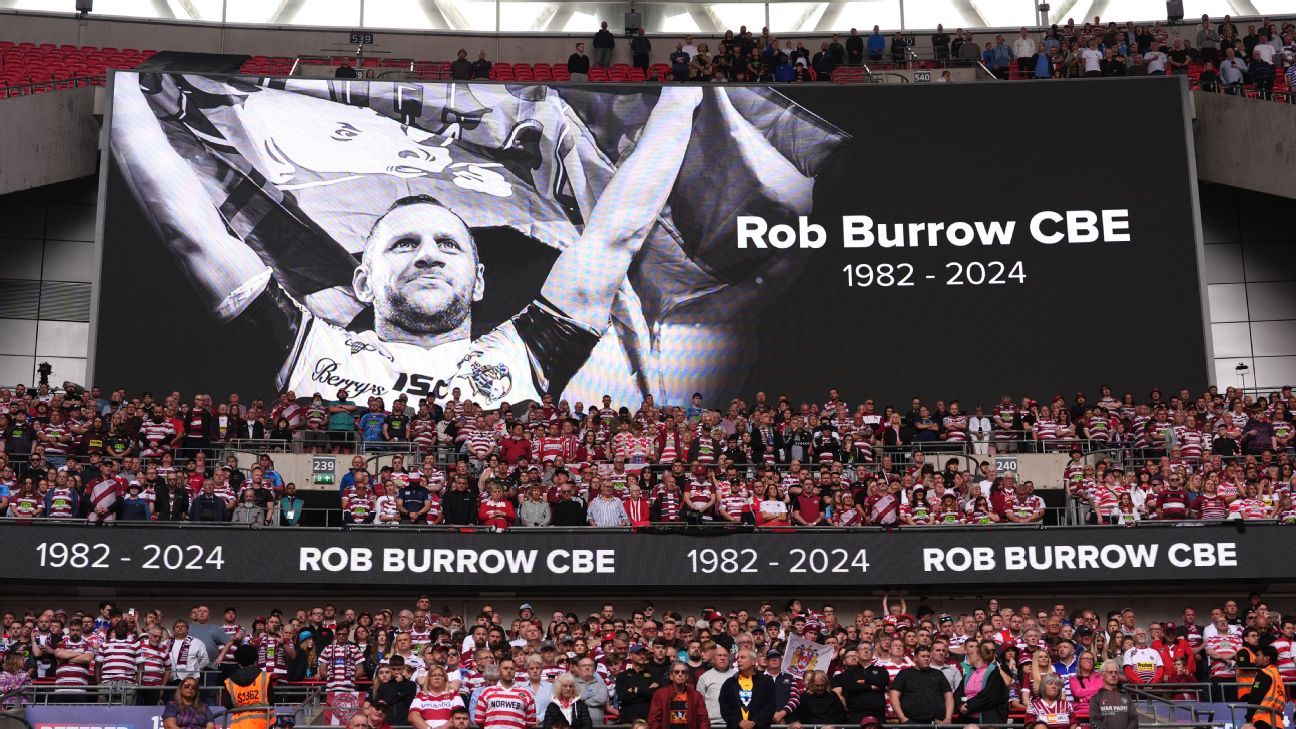 Rob Burrow tributes flow on Challenge Cup final day at Wembley