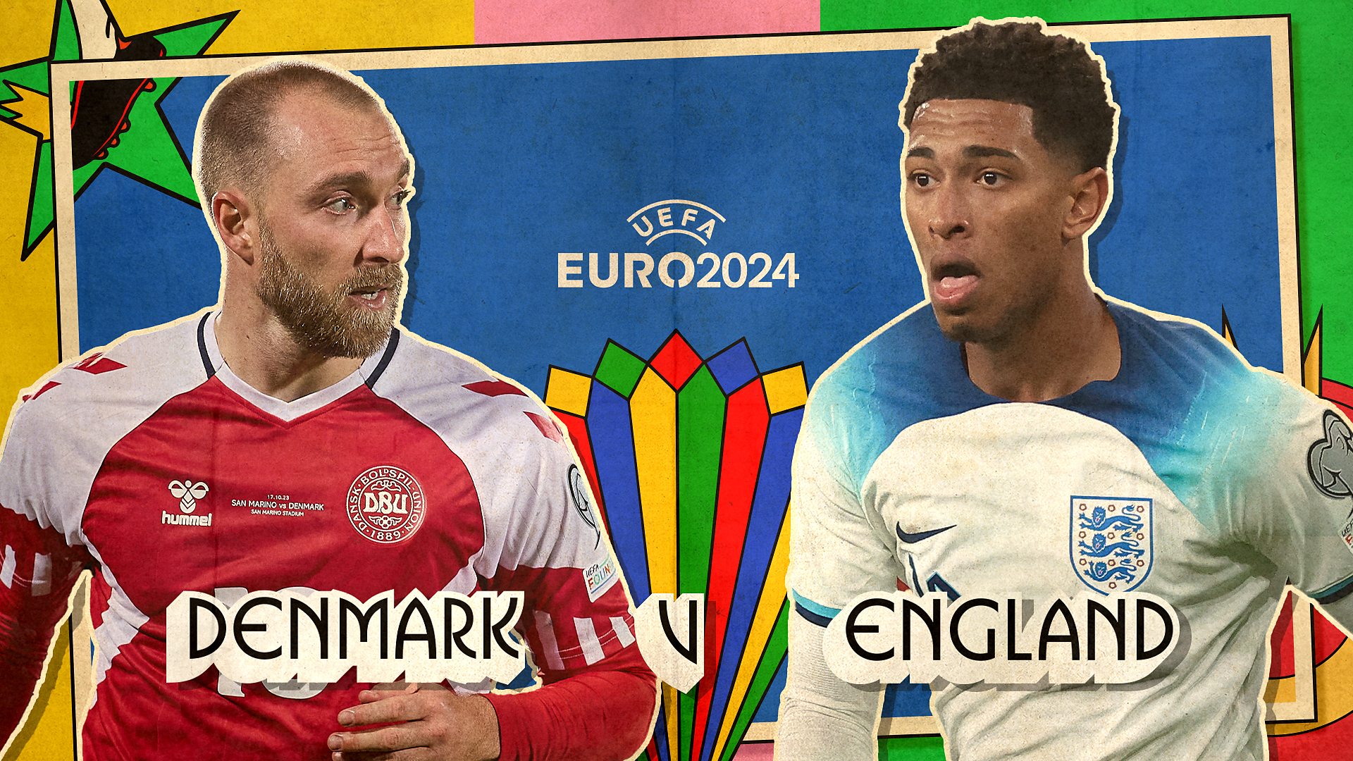 UEFA Euro 2024 Denmark v England