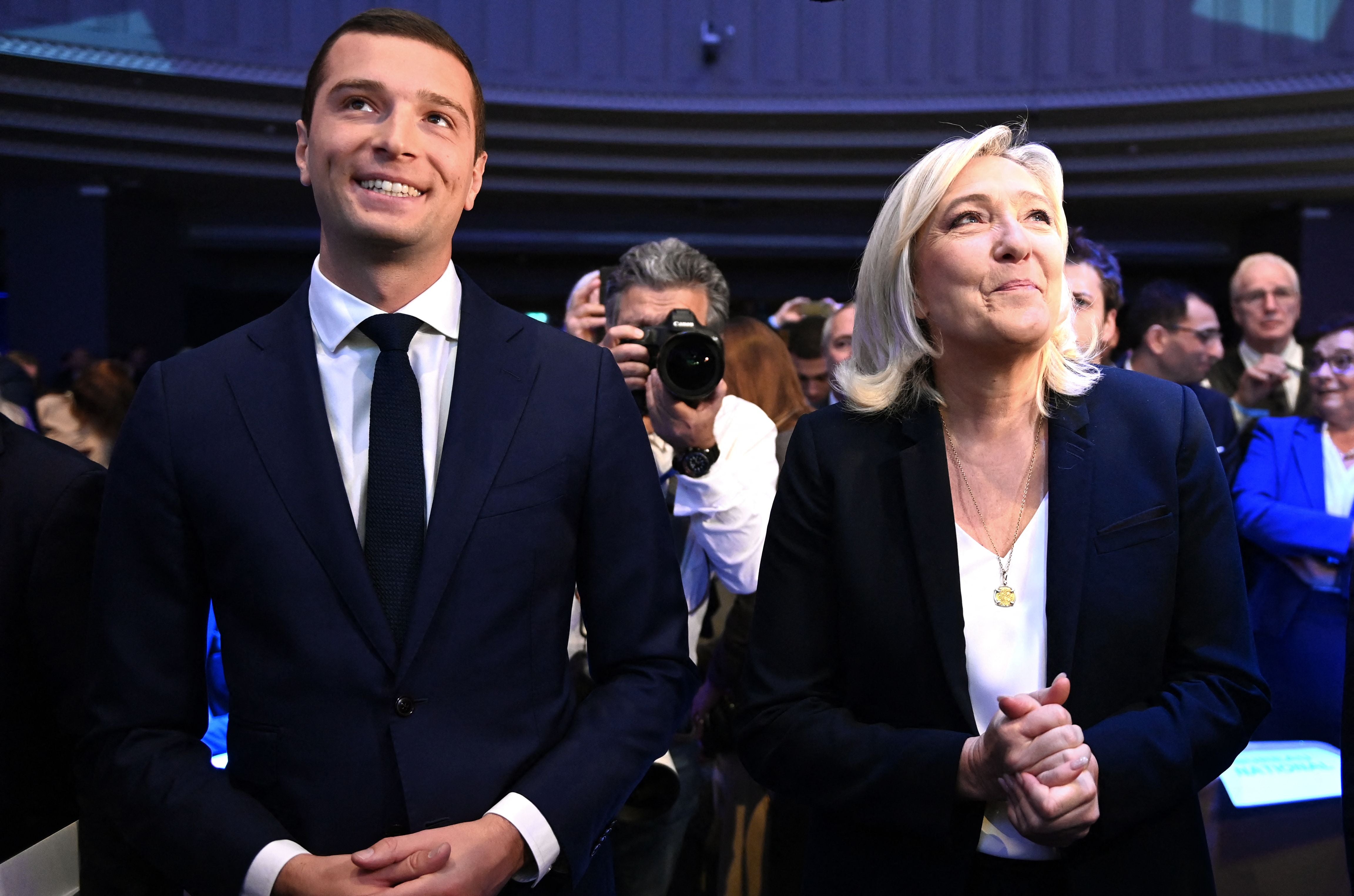 Marine Le Pen had called her protege Jordan Bardella the ‘lion cub’ – now ‘the lion’