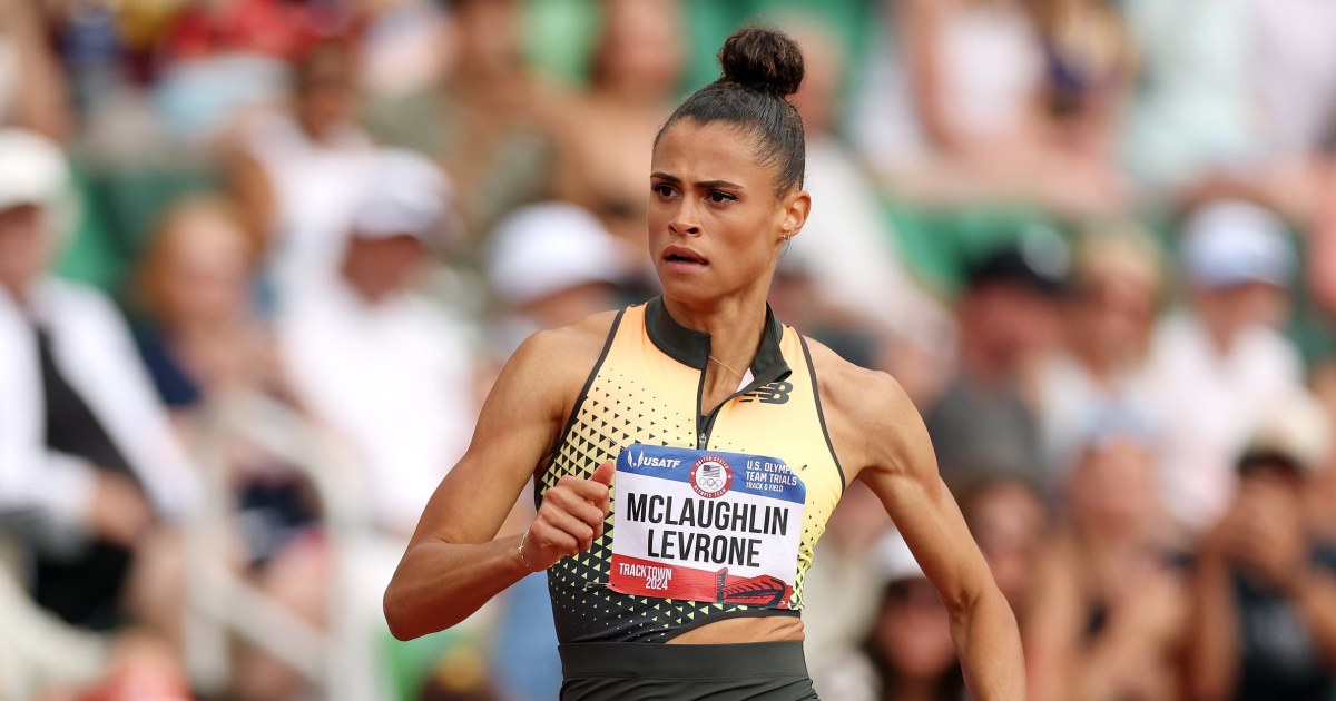 Sydney McLaughlin-Levrone sets 400-meter hurdle world record at U.S. Olympic trials