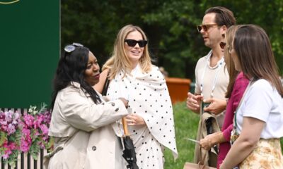 Pregnant Margot Robbie makes appearance at star-studded Wimbledon