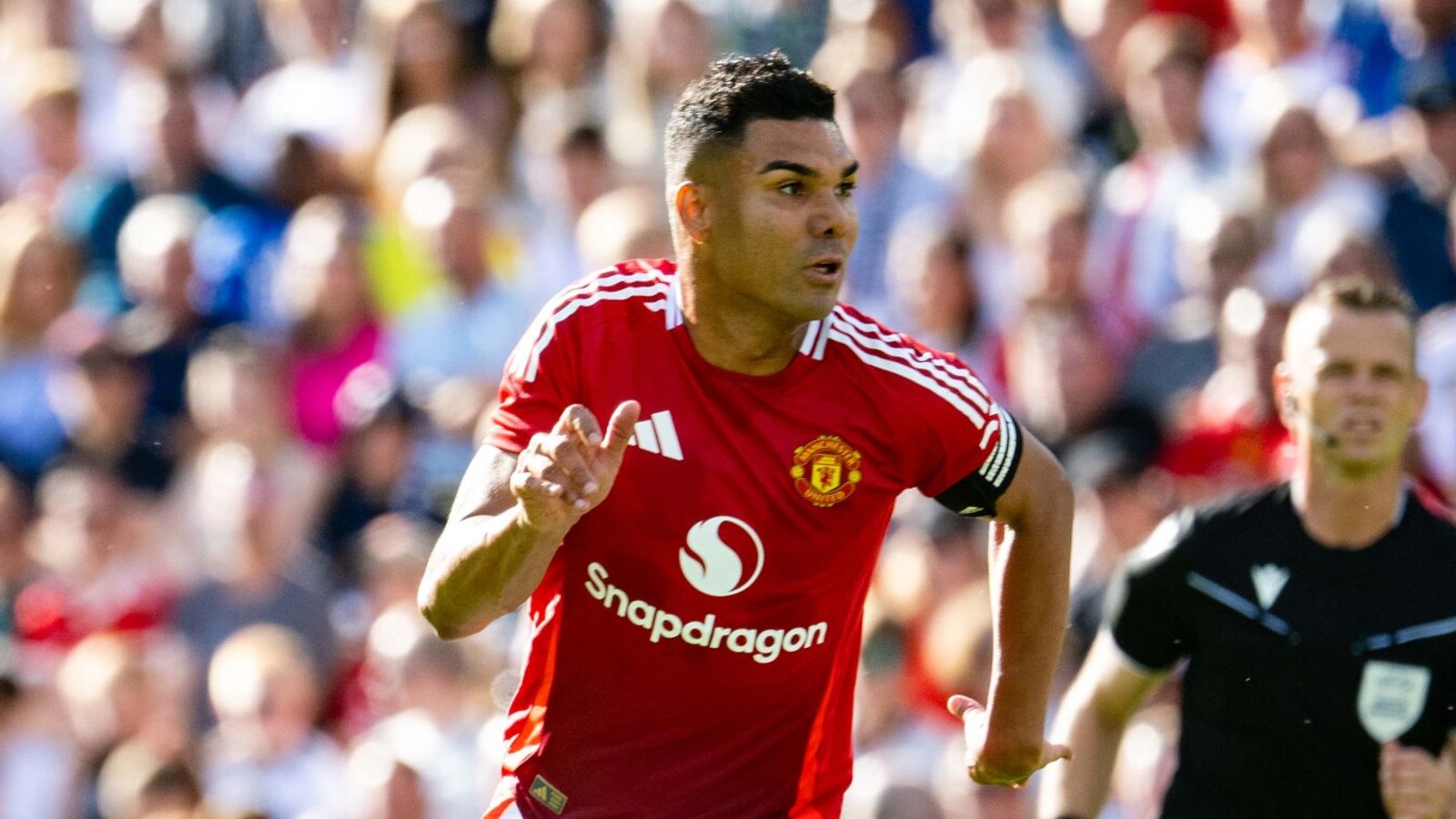 Casemiro captained Manchester United in their friendly loss to Rosenborg