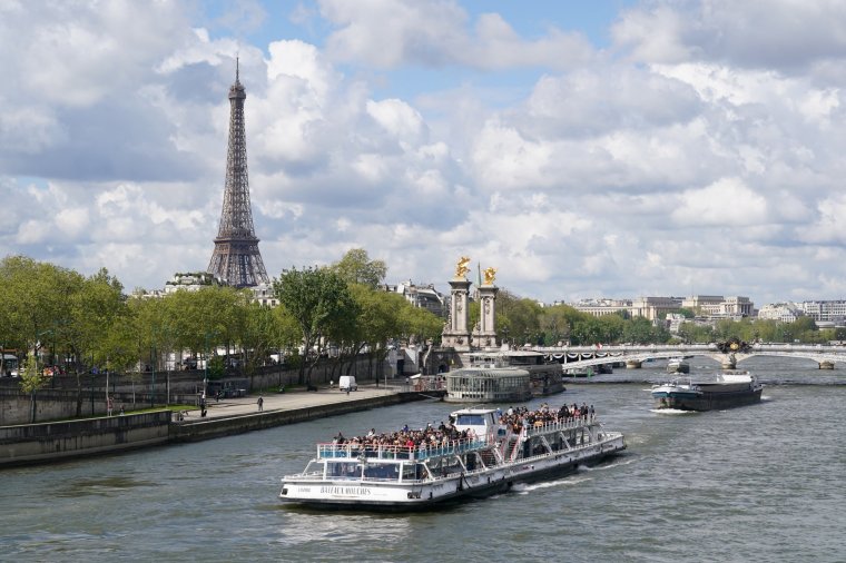 File photo dated 12/07/24 of the River Seine, which will position itself at the front and centre of an Olympic rebirth later this month when upwards of 500,000 spectators cram onto its banks to bear witness to an opening ceremony like no other. Issue date: Friday July 12, 2024. PA Photo. See PA story SPORT Olympics Overview. Photo credit should read: Gareth Fuller/PA Wire