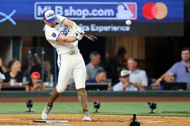 The Kansas City Royals’ Bobby Witt Jr. bats during the...