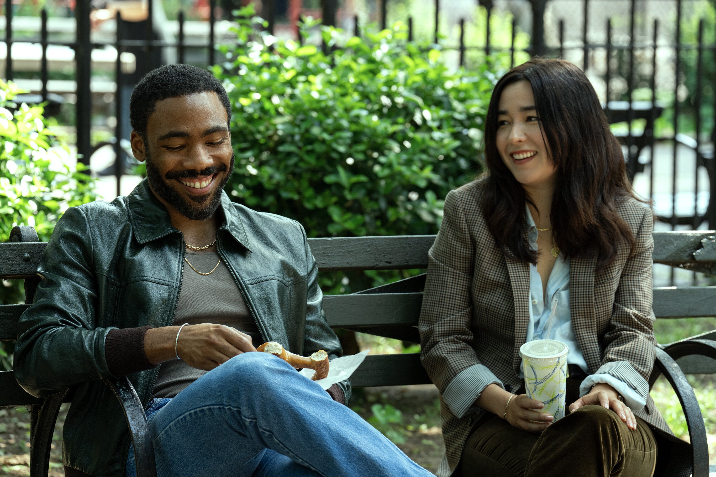 Donald Glover as John and Maya Erskine as Jane in ‘Mr and Mrs Smith’