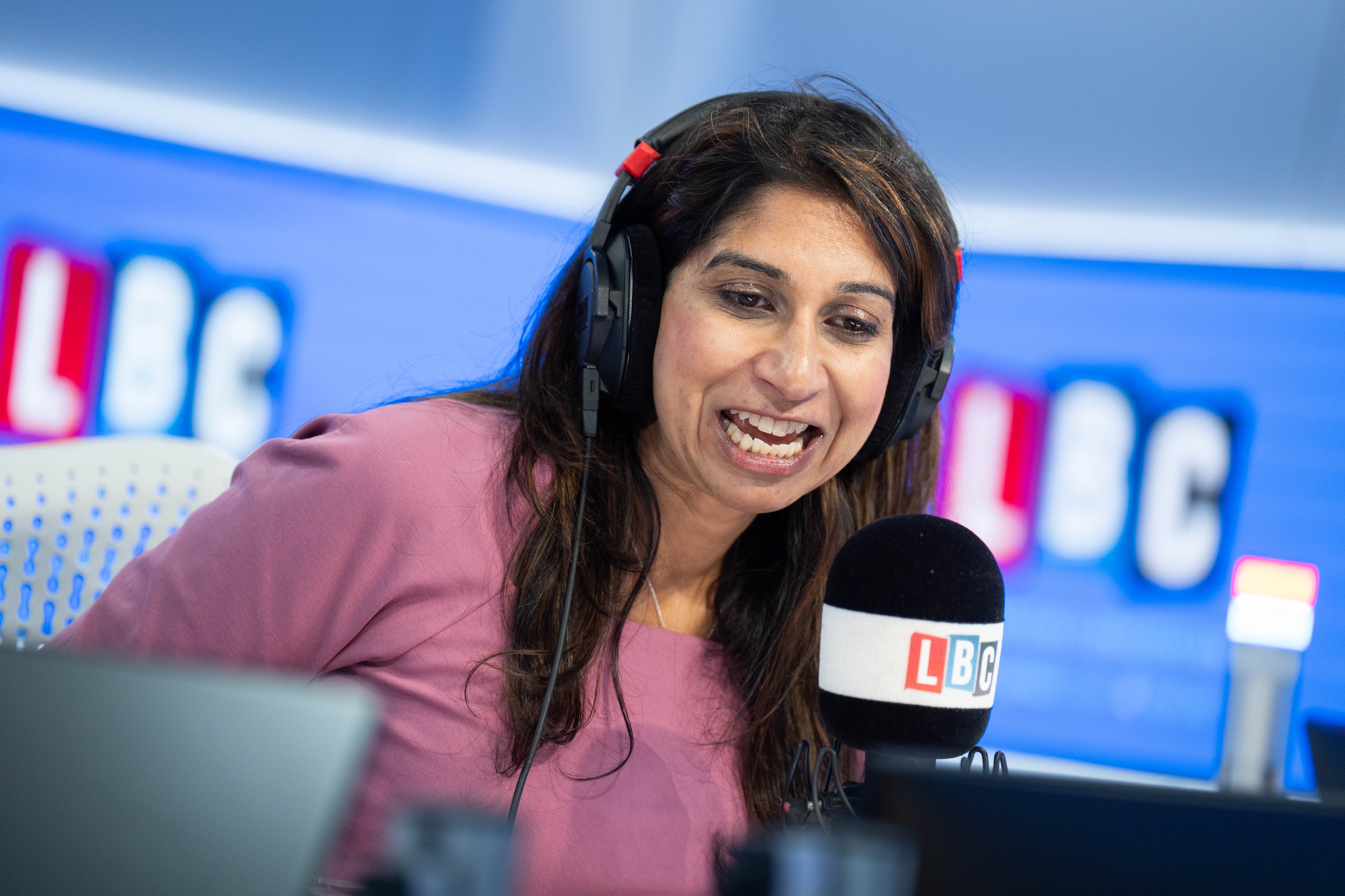 Braverman was a guest presenter on LBC radio’s mid-morning programme yesterday