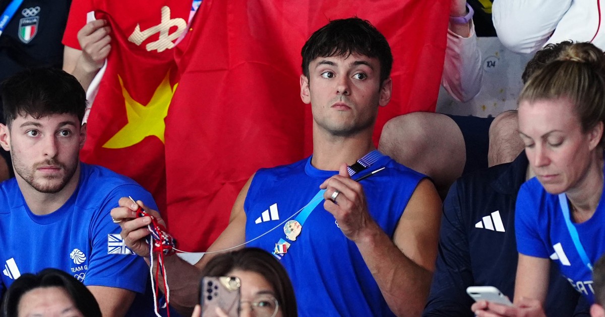 Tom Daley Is Back Knitting At the Paris Olympics. Here's Why