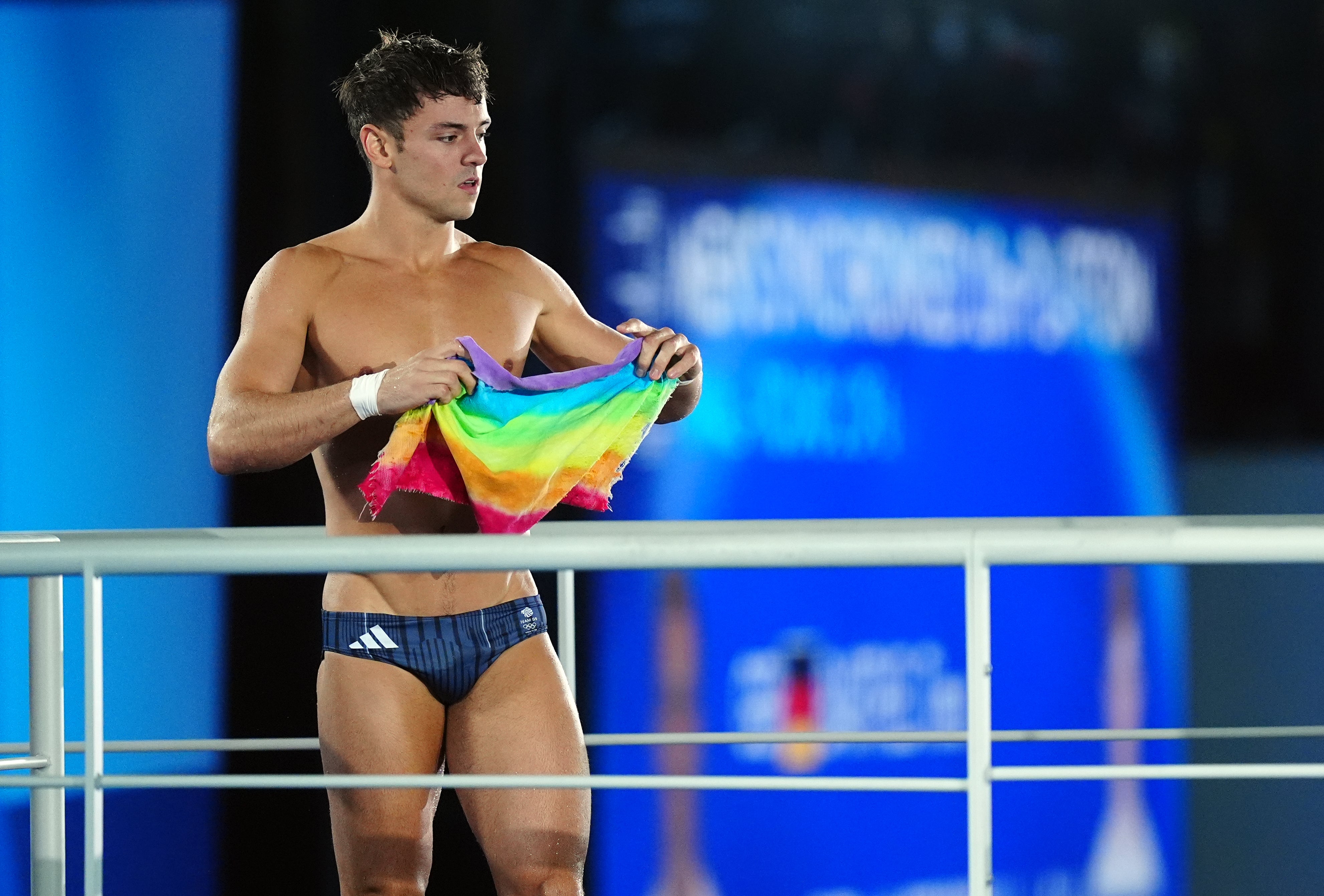 Great Britain's Tom Daley during the Men's Synchronised 10m Platform Final