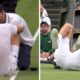 Alexander Zverev in agony after crashing into Wimbledon umpire's chair against Cam Norrie | Tennis | Sport