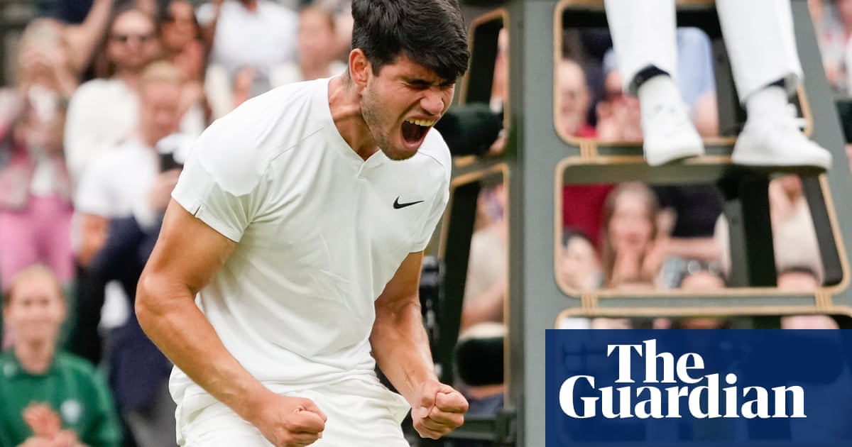 Carlos Alcaraz sinks Ugo Humbert to progress to quarter-finals | Wimbledon 2024