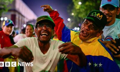 Choreographed celebrations as Nicolas Maduro claims victory