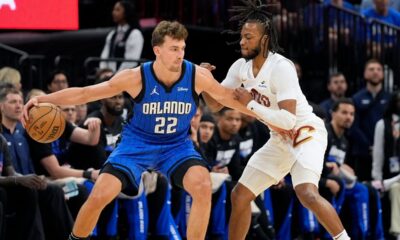 Orlando Magic forward Franz Wagner (22) will be in Orlando for many years to come after he and the team reached agreement on a 5-year rookie contract extension. (AP Photo/John Raoux)