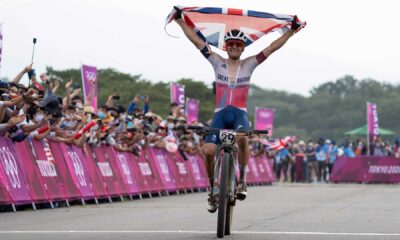 Great Britain's Tom Pidcock defends gold in men's mountain bike