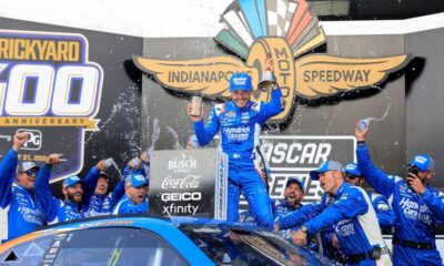 Kyle Larson makes late charge for 'surreal' Brickyard 400 win