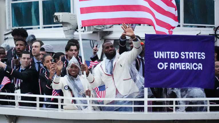 Lebron James, Coco Gauff lead USA at Paris opening ceremony