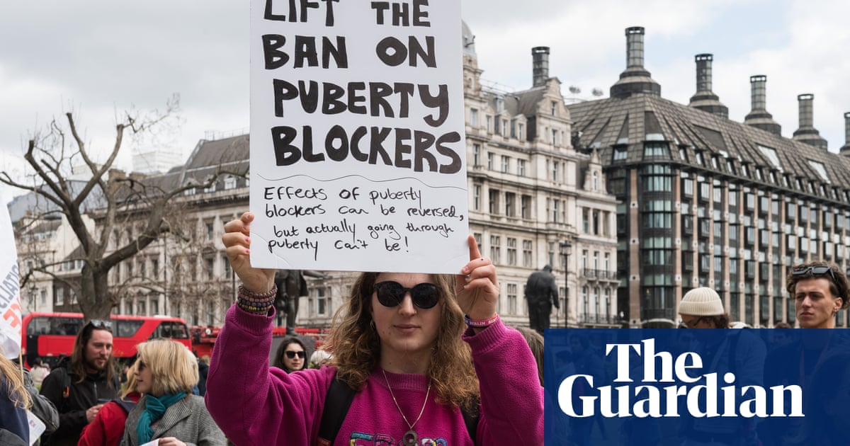 Puberty blockers ban motivated by ex-minister’s personal view, UK court told | Transgender