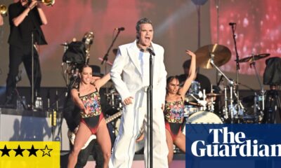 Robbie Williams review – slick and saucy end-of-the-pier pop | Robbie Williams