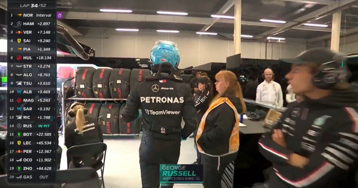 Russell fumes as Mercedes forced to retire car after starting British GP on pole | F1 | Sport