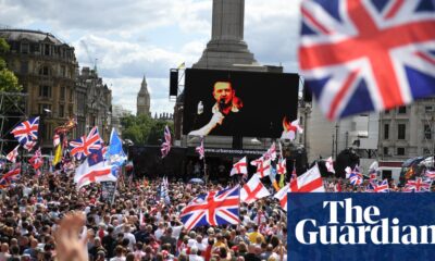 Tommy Robinson ‘could face jail’ over film screening at London protest | Far right