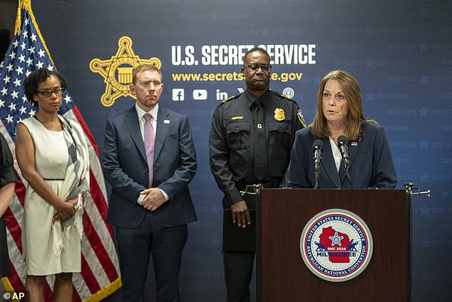 The director of the 159-year-old agency, Kimberly Cheatle, (pictured, right) has already been called to appear before the House Oversight Committee to be grilled