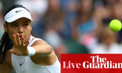 Wimbledon 2024: Zarazua v Raducanu, Alcaraz beats Lajal, Sabalenka pulls out – live | Wimbledon 2024