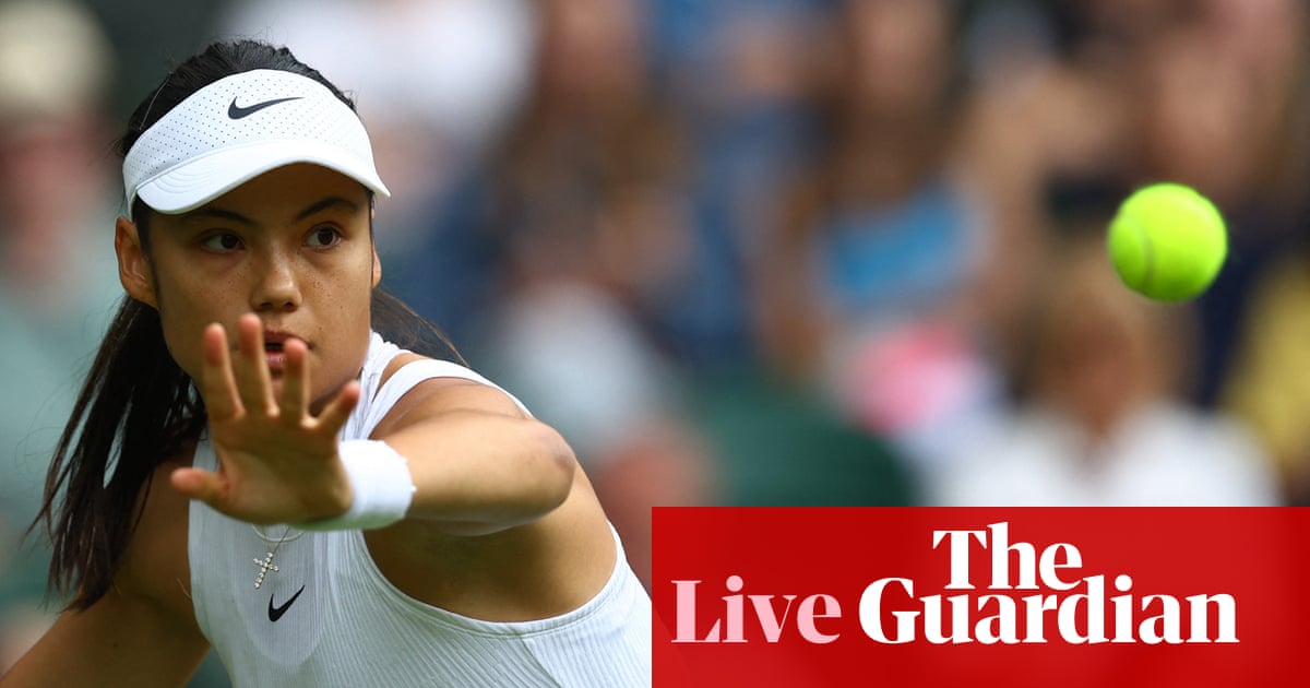 Wimbledon 2024: Zarazua v Raducanu, Alcaraz beats Lajal, Sabalenka pulls out – live | Wimbledon 2024